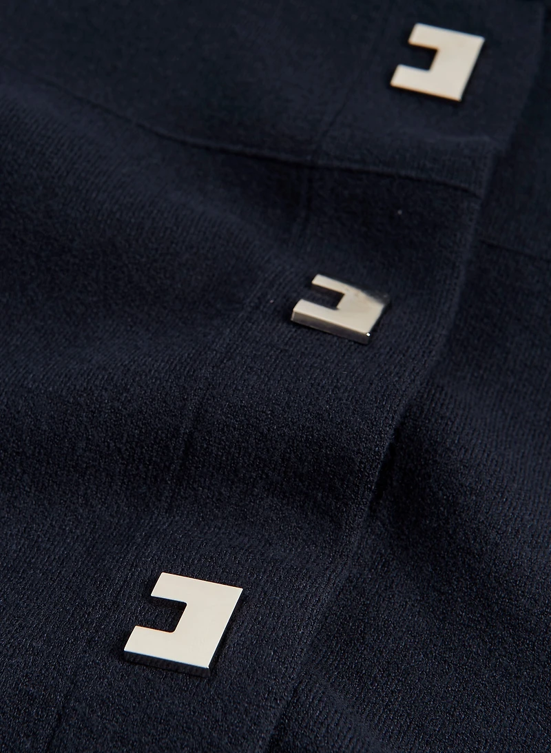 Button Front Trapeze Cardigan