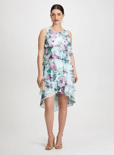 Ruffle Dress & Tennis Bracelet