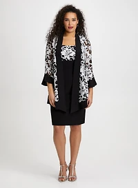 Sequin Detail Dress & Jacket Set