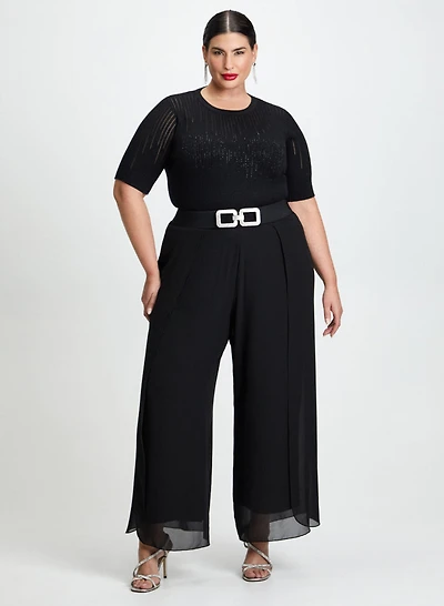 Pull à pierres du Rhin et pantalon large