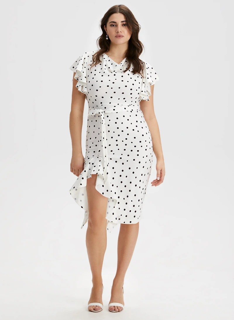 Polka Dot Print Dress