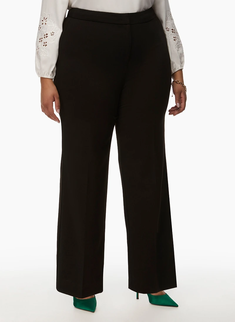 Pantalon jambe large à pinces