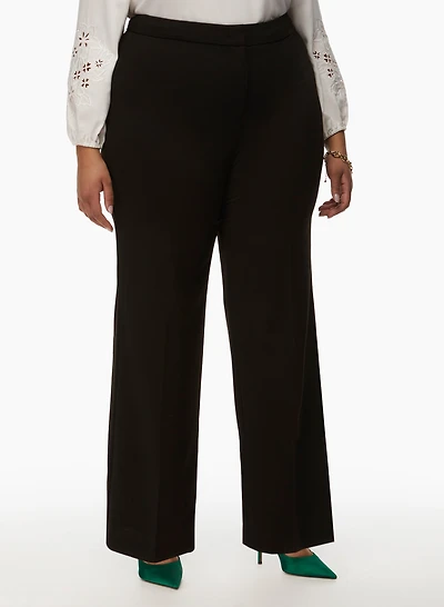 Pantalon jambe large à pinces