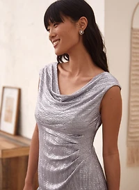 Metallic Sheath Dress