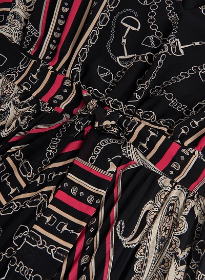 Robe midi à motif paisley