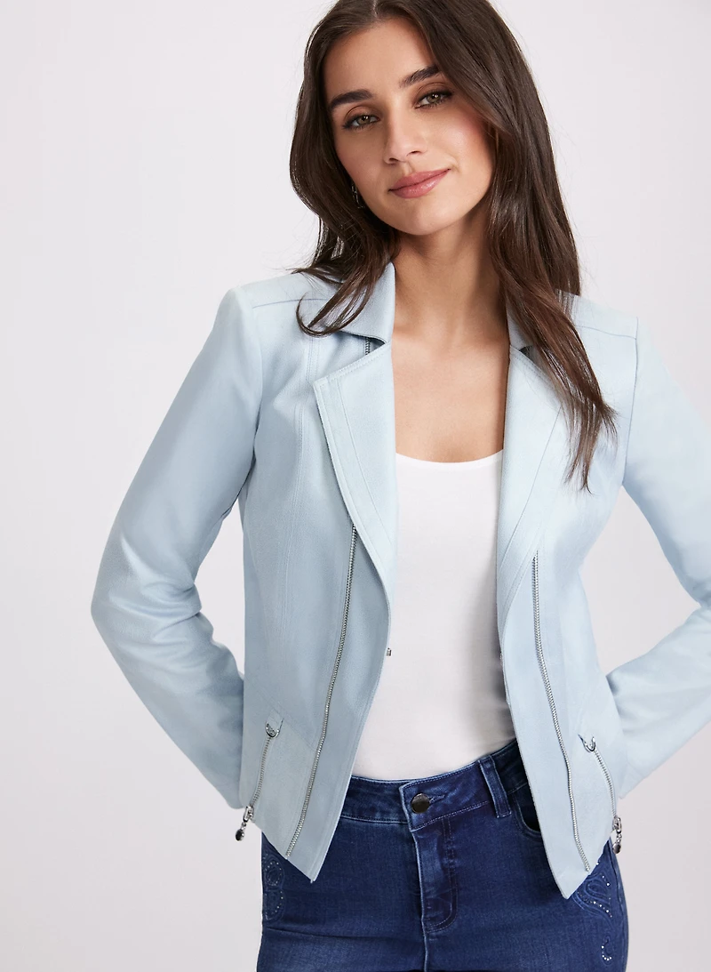 Vex - Veste courte en faux suède