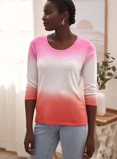 Pull léger à effet ombré