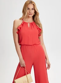 Ruffle Detail Jumpsuit