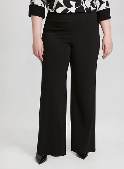 Olivia Pull-On Wide-Leg Pants
