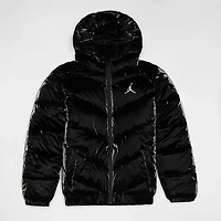 Shiny Chevron Quitling Jacket