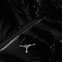 Shiny Chevron Quitling Jacket