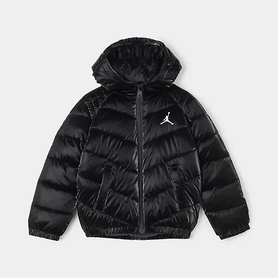 Jordan Girls Chevron Quilted Jacket / Black