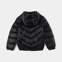 Jordan Child Girls' Chevron Quilted Jacket / Black