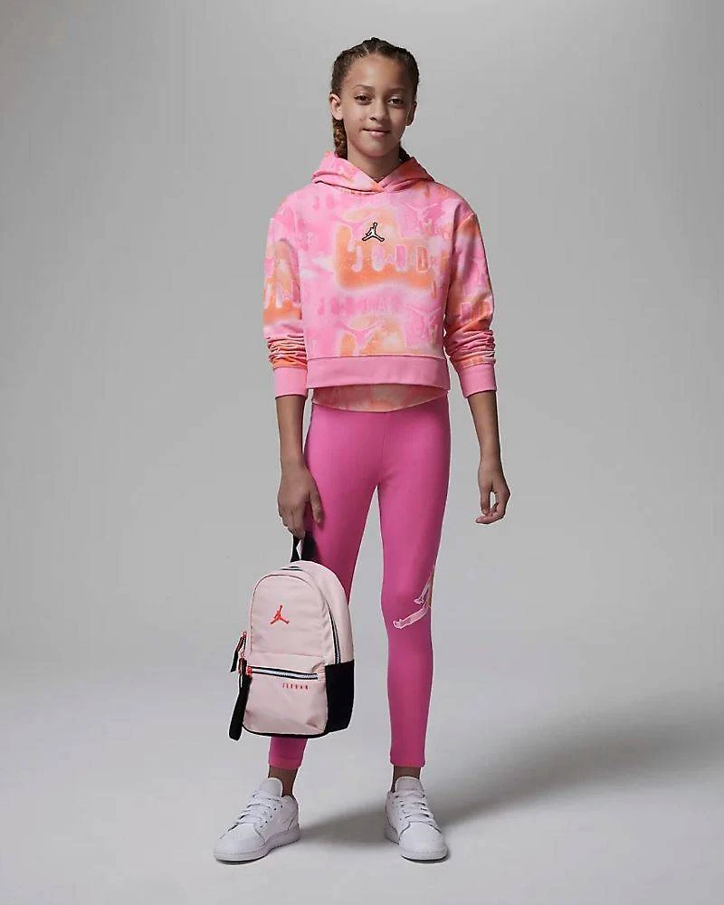 Jordan Girls Essentials AOP Boxy Teen Hoodie - Pink