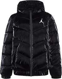 JORDAN Shiny Chevron Quitling Jacket (Filles)