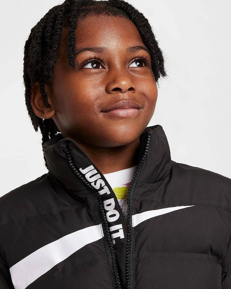 BLACK SWSH DEBOSSD QLT JKT