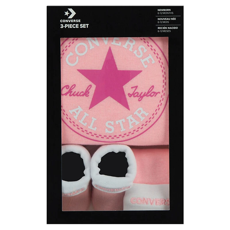 Converse 3 Piece Creeper Set - pink -