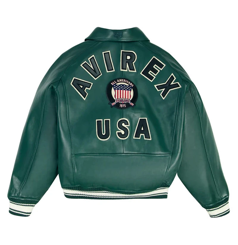 AVIREX U.S.A CLASSIC ICON LEATHER JACKET