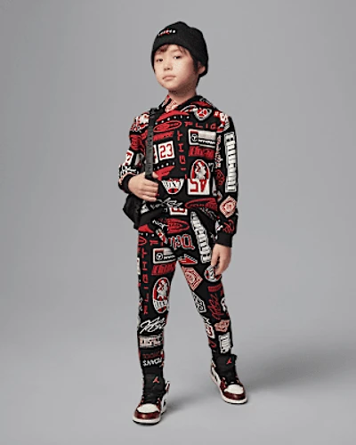 Jordan Younger Kids' Brooklyn Printed Fleece 2-Piece Pullover Hoodie Set