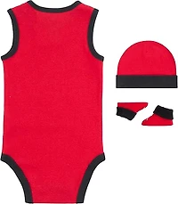 JORDAN 23 JERSEY 3 PIECE INFANT SET - RED
