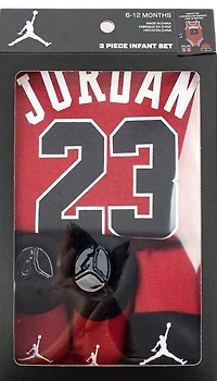 JORDAN 23 JERSEY 3 PIECE INFANT SET - RED