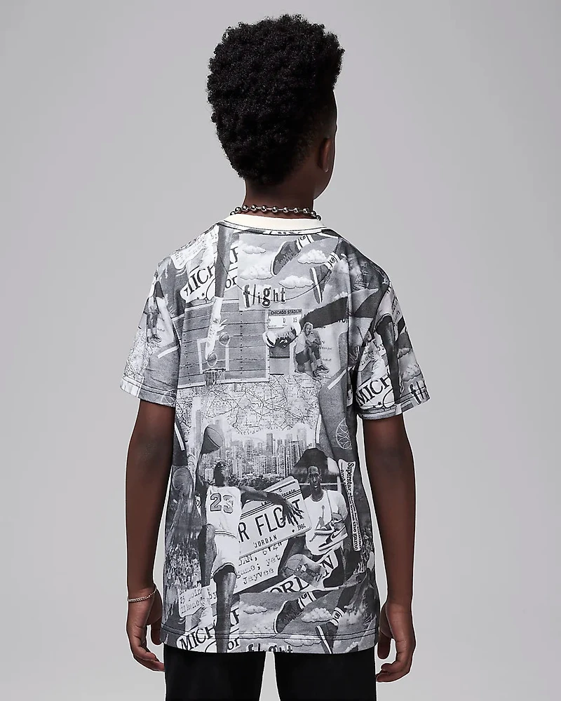 MJ Brooklyn AOP Black T-Shirt