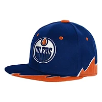 Youth Edmonton Oilers Mitchell & Ness Rising Tide Snapback Hat