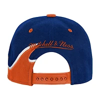 Youth Edmonton Oilers Mitchell & Ness Rising Tide Snapback Hat