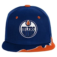 Youth Edmonton Oilers Mitchell & Ness Rising Tide Snapback Hat