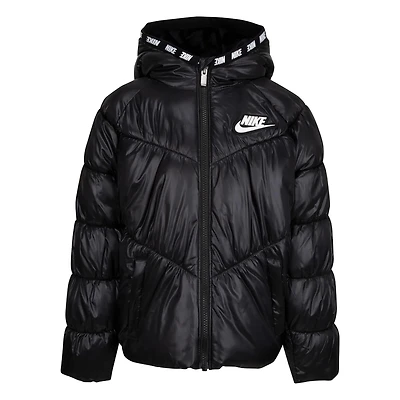 Nike Kids Black Chevron Puffer Jacket