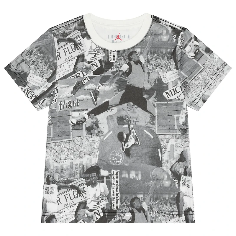 MJ Brooklyn AOP Black T-Shirt