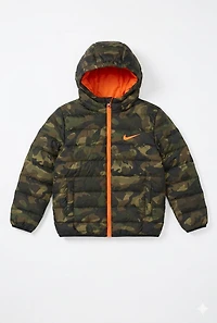 NIKE CAMO HOODED PUFFER JACKET TODDLER