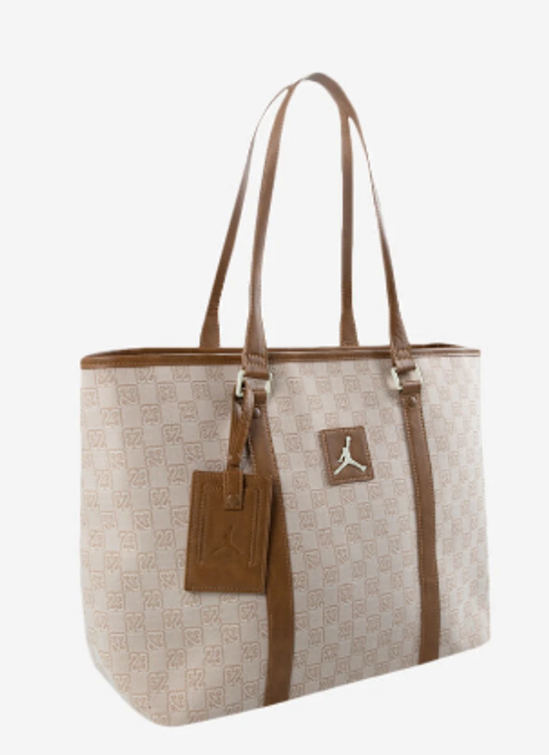 Jordan Monogram Tote Bag Coconut Milk