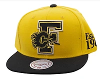 Men's Calgary Flames Mitchell & Ness Yellow Stallion Snapback Hat
