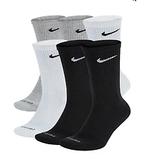 NIKE NIKE EVERYDAY 6PK CREW - MULTI SOCKS