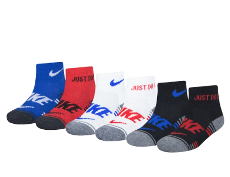Kids' Multi Logo Ankle Sock (6 Pack)