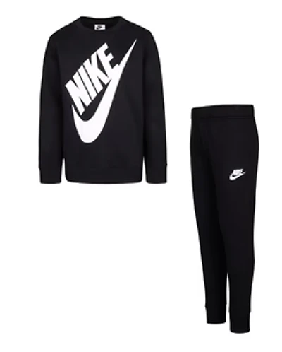 NIKE KIDS FUTURA BLACK CREWNECK SET