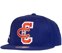 Men's Montreal Canadiens Mitchell & Ness Navy Varsity Graduation Snapback - Hat