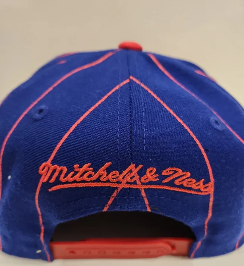 Montreal Canadiens NHL Mitchell & Ness Men's Navy Pin Stripe Snapback