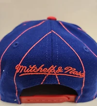 Montreal Canadiens NHL Mitchell & Ness Men's Navy Pin Stripe Snapback