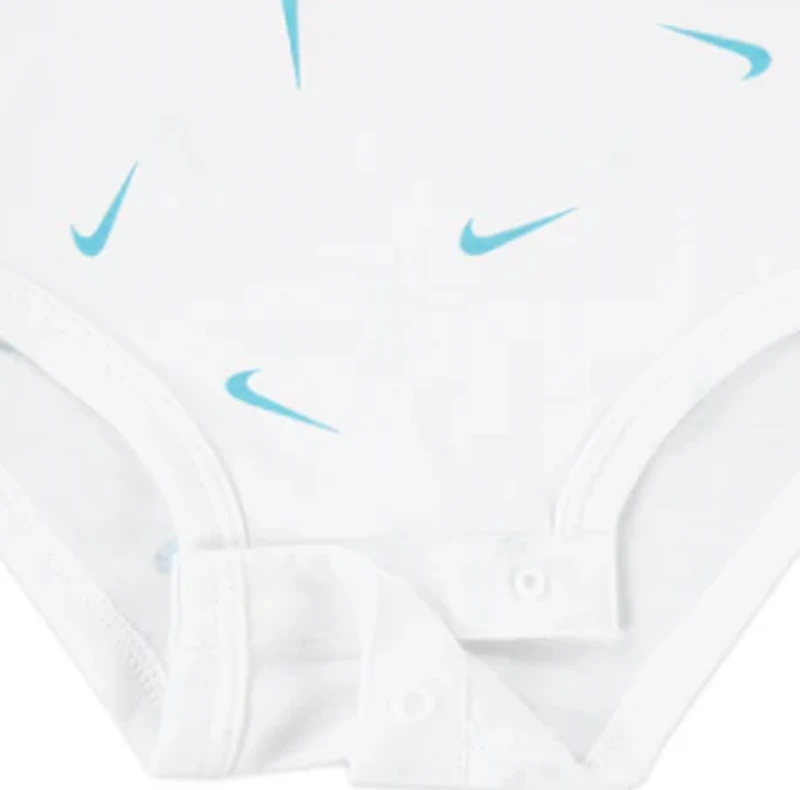 Nike Essentials Baby (0-9M) 3-Piece Striped Swooshfetti