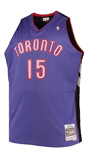 Men's Mitchell & Ness Vince Carter Purple Toronto Raptors Big Tall 1999/00 Hardwood Classics Swingman Jersey
