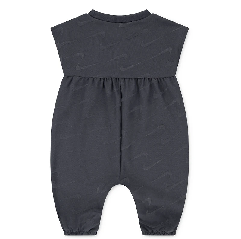 NIKE INFANT SWOOSH MOTION JUMPSUIT 'DARK GREY'