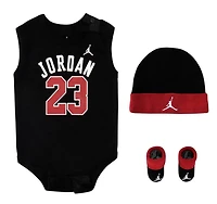 JORDAN 23 JERSEY 3 PIECE INFANT SET - BLACK