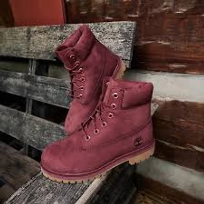 Timberland Kids Burgundy Nubuck