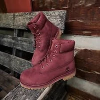 Timberland Kids Burgundy Nubuck