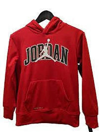 NIKE AIR JORDAN Boy's Fleece Hoodie ~ Gym Red