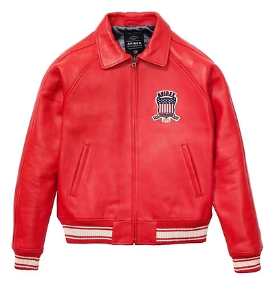 AVIREX U.S.A. CLASSIC ICON LEATHER JACKET