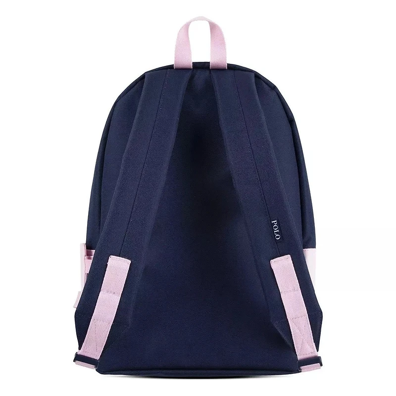 Polo Ralph Lauren Kid's Collegiate Print Logo Embroidered Polo Bear Backpack