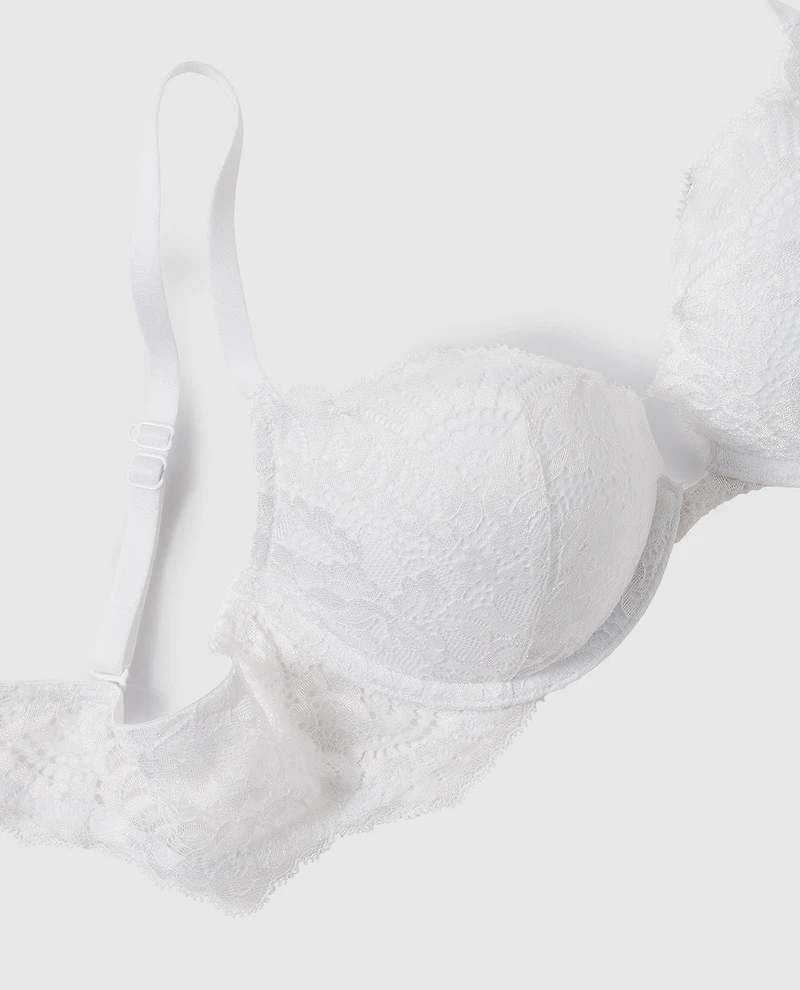 Push Up Bra with Allover Lace